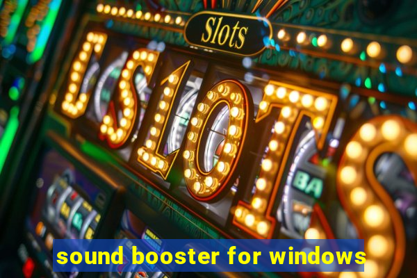 sound booster for windows